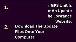 How To Update Lowrance GPS Map Navigation System | Lowrance GPS Map Update