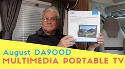 August DA900D Portable Multimedia TV For Caravan Motorhome Campervan