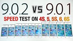 iOS 9.0.2 VS iOS 9.0.1 Speed Test on iPhone 6S, 6, 5S, 5 & 4S - Is iOS 9.0.2 Faster?