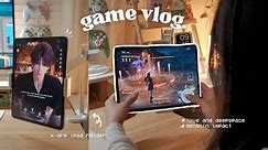 game vlog 👾 love and deepspace, genshin impact, japanese snacks | x-arm ipad and phone mount holder