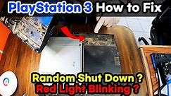 FIX: PS 3 Randomly Shuts Off & Red Light Blinking (PlayStation3 Overheating Fix)