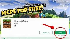 How to Get Minecraft Pocket Edition For FREE!!! (Playstore)