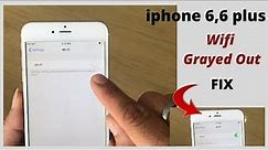 How To Fix iPhone 6,6 plus WI Fi,Bluetooth Not WorkingGrayed Out. 2021