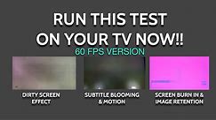 Run this Test Now | Dirty Screen Effect, Burn in, Blooming, Motion 60 FPS Version