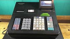 Sharp XE-A507 Cash Register demo
