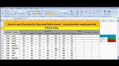 Excel Pass/Fail Calculation, Sum, and Average: A Comprehensive Guide