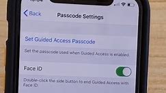 iPhone 11 Pro: How to Set / Change Guided Access Passcode