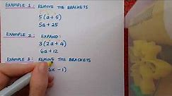Algebra - Removing Brackets