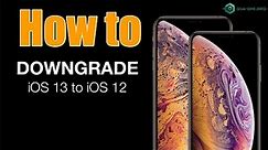 How to Downgrade iOS 13 to iOS 12.3 or 12.3.1 Any iPhone & iPad