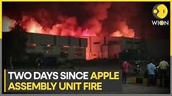 India: Two days since Apple Assembly Unit fire | Production halted in Chennai city | WION