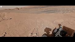 Curiosity Mars Rover's View Atop 'Mont Mercou' (360 View)