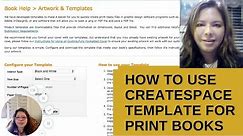 How to use the CreateSpace templates