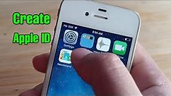 how to create apple ID on iPhone 4 in 2022