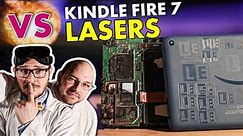 Amazon Kindle Fire 7 vs LASERS - Finding PERFECT Laser Settings