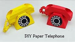 DIY HOW TO MAKE PAPER TELEPHONE / Paper Craft / paper Telephone / Origami Telephone/ Paper Craft New