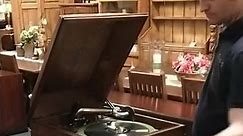 Victor Antique Oak VVIX Victrola Phonograph, Record Cabinet Base