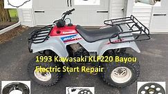 REPAIR: 1993 Kawasaki Bayou KLF220 Electric Starter / Clutch #atv #diy #repair #kawasaki #atv #fixed