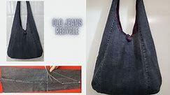 DIY Old Jeans Recycle | Hobo Bag