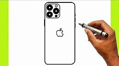 HOW TO DRAW APPLE IPHONE