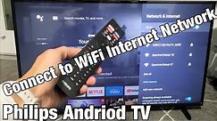 Philips Android TV: How to Connect to WiFi Internet Network
