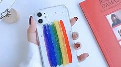 Glitter Rainbow Clear Case for iPhone