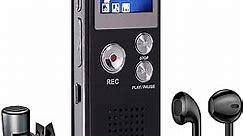 Digital Voice Recorder,KerLiTar K-R01 Voice Activated Recorder for PC Small Tape Recorders for Lectures/Meetings/Interviews