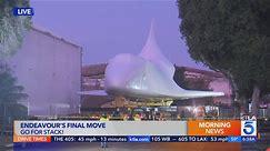 Space Shuttle Endeavour moves to new facility