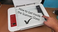 HP Deskjet 2546 Printer How to Replace Scanner or Clean Inside Glass 2140 2540 2130