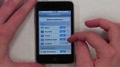 iPod Touch: Setting Parental Controls