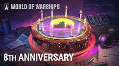 World of Warships 8th Anniversary