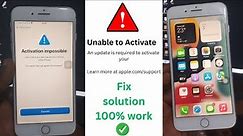 Fix Unable to Activate iPhone 5s/6s/6s+/7/7+/8/8+/X iOS 12~16 [No need Mac] Work 100% [Full Guide]