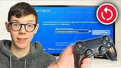 How To Reset PSN Password On PS4 - Full Guide