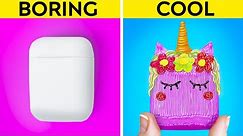 COLORFUL PHONE HACKS FOR YOUR AIRPOD CASE || Creative Ideas For DIY Phone By 123 GO Like!