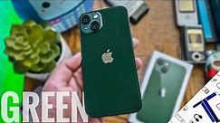 iPhone 13 Green Unboxing & First Impressions (2022) | 128GB | In Detail Look At Color