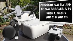 DJI FLY APP + DJI GOGGLES | How to connect the Air 2, Air 2S, Mini 1, Mini 2, Mini 3, TV, Monitor