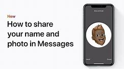 How to share your name and photo in Messages on your iPhone, iPad, or iPod touch – Apple Support