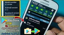 Google Play Store Error NO CONNECTION Problem Fixed 2023 || Android 4.2 & 4.3 App Install 100% Fixd