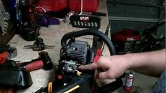 HOMELITE CHAINSAW REPAIR : how to rebuild the carburetor and minor tune up (FULL AND UNCUT)