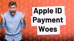 Why can't I pay with my Apple ID money?
