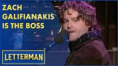 Zach Galifianakis Makes His Network Television Debut | Letterman