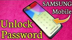 Samsung Mobile Password Unlock Without Data Loss | Unlock Android Mobile Pin Lock | Remove Password
