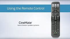 Bose CineMate Universal Remote - Using the Remote Control