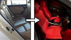 2004-2008 Acura TL Interior Swap Transformation In 20 Minutes - Beige to Red/Black with EndlessRPM