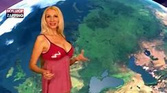 Larissa Sladkova, la Miss Météo ultra sexy qui met le feu à la Russie (Vidéo)