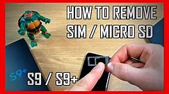 Samsung S9 / S9+: How To Remove or Insert a Sim Card & Micro SD Card (Dual/Hybrid Sim & Single Sim)