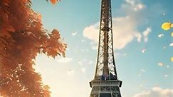 Retro TV Green Screen at Eiffel Tower #greenscreen #retrotv #vintagetv #greenscreenvideo #oldtv