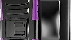 iPhone 6s Plus Case, BUDDIBOX [HSeries] Heavy Duty Swivel Belt Clip Holster with Kickstand Maximal Protection Case for Apple iPhone 6 and 6s Plus, (Purple)