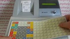Cash Register Department Programming Instructions Sharp XE-A213 / XEA213 / XE-A213B