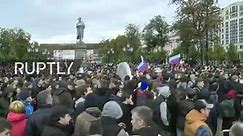 LIVE: Navalny supporters attend unauthorised rally in Moscow