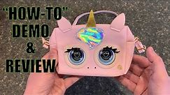 Purse Pets Glamicorn Review and How To Demo - Purse Pets Glamicorn Unicorn Interactive Purse